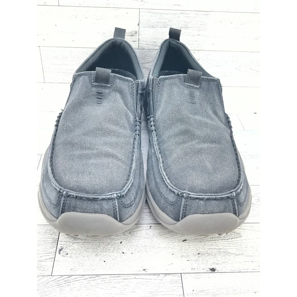 Skechers Classic Fit Air-Cooled Memory Foam Slip On Loafers Men 10.5 Black 64970